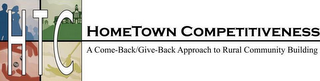 HTC HOMETOWN COMPETITIVENESS A COME-BACK/GIVE-BACK APPROACH TO RURAL COMMUNITY BUILDING logo