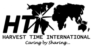 HTI HARVEST TIME INTERNATIONAL CARING BY SHARING... logo