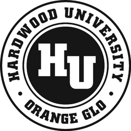 HU HARDWOOD UNIVERSITY ORANGE GLO logo