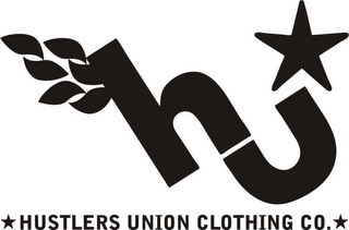 HU HUSTLERS UNION CLOTHING CO. logo