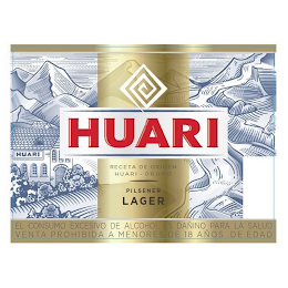 HUARI HUARI RECETA DE ORIGEN HUARI - ORURO PILSENER LAGER EL CONSUMO DE ALCOHOL ES DAÑINO PARA LA SALUDO VENTA PROHIBIDA A MENORES DE 18 AÑOS DE EDAD logo