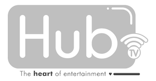 HUB TV THE HEART OF ENTERTAINMENT logo