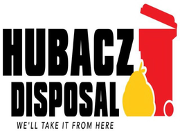 HUBACZ DISPOSAL WE'LL TAKE IT FROM HERE logo