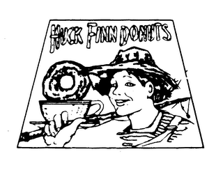 HUCK FINN DONUTS logo