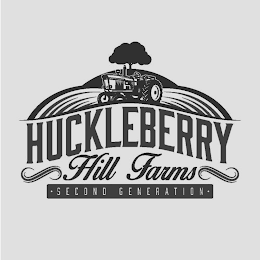 HUCKLEBERRY HILL FARMS · SECOND GENERATION · logo