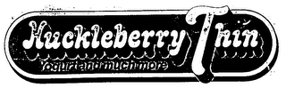 HUCKLEBERRY THIN YOGURT AND MUCH MORE logo