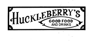 HUCKLEBERRY'S GOOD FOOD AND DRINKS logo