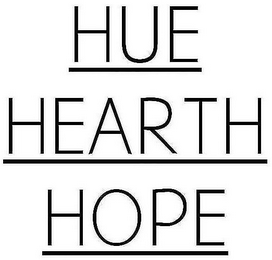HUE HEARTH HOPE logo