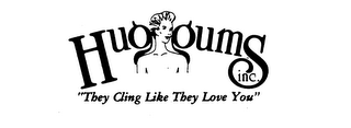 HUG GUMS INC. "THEY CLING LIKE THEY LOVE YOU" logo