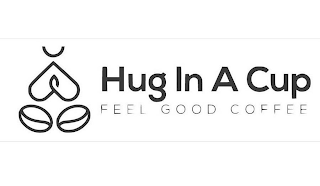 HUG IN A CUP FEEL GOOD COFFEE logo