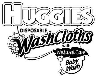 HUGGIES DISPOSABLE WASHCLOTHS WITH NATURAL CARE BABY WASH logo