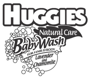 HUGGIES NATURAL CARE BABYWASH FOR HAIR & BODY LAVENDER AND CHAMOMILE logo