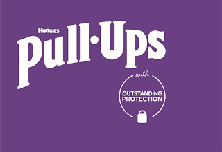 HUGGIES PULL · UPS WITH OUTSTANDING PROTECTION logo