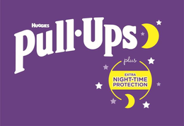 HUGGIES PULL·UPS PLUS EXTRA NIGHT·TIME PROTECTION logo