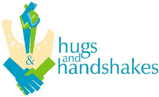 HUGS AND HANDSHAKES logo