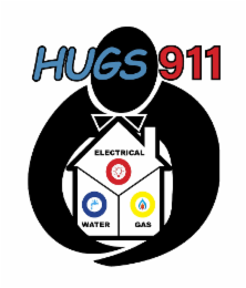 HUGS911 ELECTRICAL WATER GAS logo