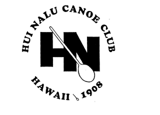 HUI NALU CANOE CLUB HAWAII 1908 HN logo