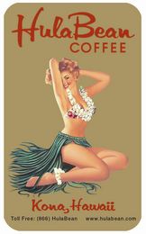 HULABEAN COFFEE KONA, HAWAII logo