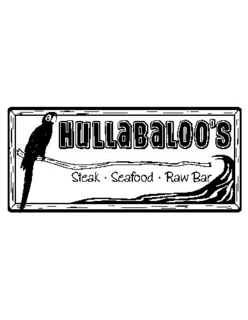 HULLABALOO'S STEAK SEAFOOD RAW BAR logo
