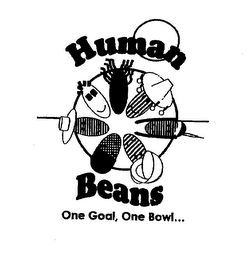 HUMAN BEANS ONE GOAL, ONE BOWL... logo