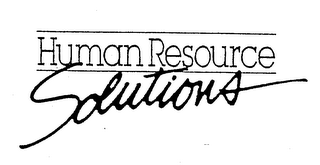 HUMAN RESOURCE SOLUTIONS logo