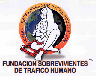 · HUMAN TRAFFICKING SURVIVORS FOUNDATION WORDS · FUNDACION SOBREVIVIENTES DE TRAFICO HUMANO logo