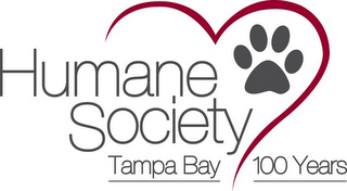 HUMANE SOCIETY TAMPA BAY 100 YEARS logo