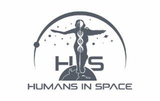 HUMANS IN SPACE HIS logo
