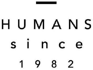 HUMANS SINCE 1982 logo