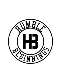 HUMBLE BEGINNINGS HB logo