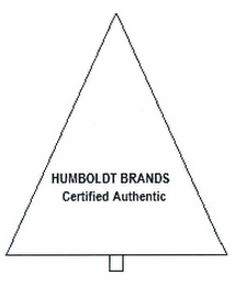 HUMBOLDT BRANDS CERTIFIED AUTHENTIC logo