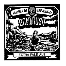 HUMBOLDT BREWING CO. GOLD RUSH EXTRA PALE ALE logo