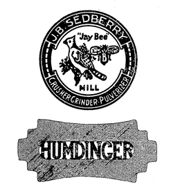 HUMDINGER J.B. SEDBERRY "JAY BEE" MILL CRUSHER GRINDER PULVERIZER logo