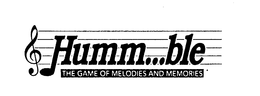 HUMM...BLE THE GAME OF MELODIES AND MEMORIES logo
