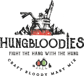 HUNGBLOODIES FIGHT THE HANG WITH THE HUNG CRAFT BLOODY MARY MIX logo