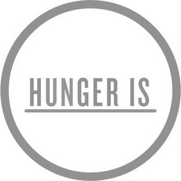 HUNGER IS logo