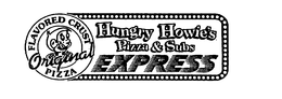 HUNGRY HOWIE'S PIZZA & SUBS EXPRESS ORIGINAL FLAVORED CRUST PIZZA logo
