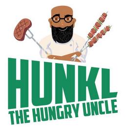 HUNKL THE HUNGRY UNCLE logo