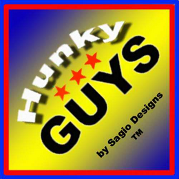 HUNKY GUYS BY SAGIO DESIGNS logo