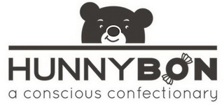 HUNNYBON A CONSCIOUS CONFECTIONARY logo