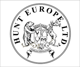HUNT EUROPE LTD. VENERATIO, SCIENTIA, GNARUS logo