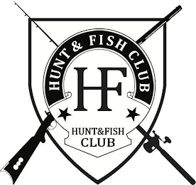 HUNT & FISH CLUB HF HUNT & FISH CLUB logo
