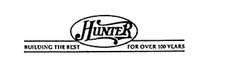 HUNTER BUILDING THE BEST FOR OVER 100 YEARS logo