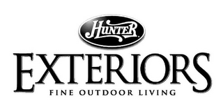 HUNTER EXTERIORS FINE OUTDOOR LIVING logo