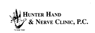 HUNTER HAND & NERVE CLINIC, P.C. THE HUNTER TENDON logo