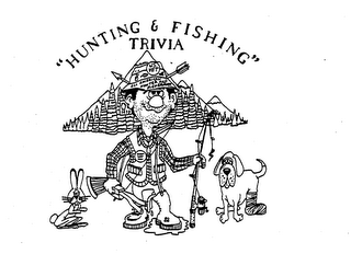 "HUNTING & FISHING" ALL AMERICAN HUNTER AND FISHERMAN TRIVIA U.S. VET 1470 logo