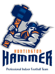 HUNTINGTON HAMMER PROFESSIONAL INDOOR FOOTBALL TEAM logo