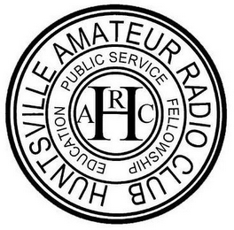 HUNTSVILLE AMATEUR RADIO CLUB PUBLIC SERVICE FELLOWSHIP EDUCATION H ARC logo