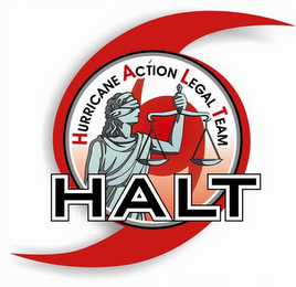 HURRICANE ACTION LEGAL TEAM HALT logo