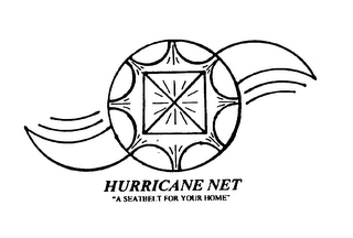 HURRICANE NET "A SEATBELT FOR YOUR HOME" logo